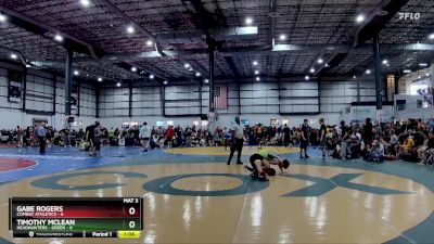 120 lbs Placement Matches (8 Team) - Gabe Rogers, COMBAT ATHLETICS vs Timothy McLean, HEADHUNTERS - GREEN