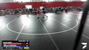 180 lbs Round 2 - Kalie Davis, Belmont-Platteville Youth Wrestling Club vs Abigale Swanson, Northern Exposure Wrestling Club