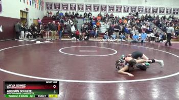 105 lbs Quarterfinal - Jayva Gomez, South Tama County vs Addison Schulte, West Delaware, Manchester