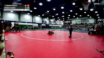 150 lbs Quarterfinal - Landon Crouch, Murrieta Valley vs Thomas Haines, Temecula Valley
