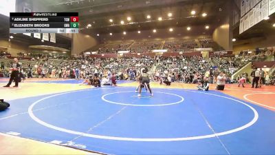 70 lbs Round 1 - Adiline Shepperd, Team Conquer Wrestling vs Elizabeth Brooks, Greenwood Wrestling Academy