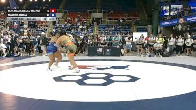 235 lbs Semis - Taya Maumausolo Matagi, California vs Malena Borja, Missouri