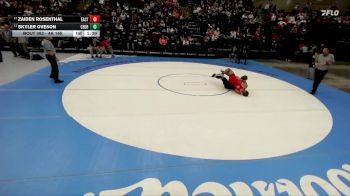 4A 165 lbs 5th Place Match - Skyler Oveson, Cedar City vs Zaiden Rosenthal, East