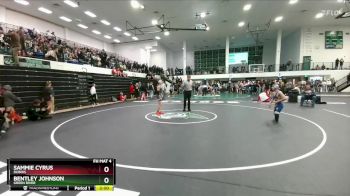 106 lbs Quarterfinal - Sammie Cyrus, Dubois vs Bentley Johnson, Green River