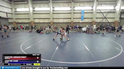 101 lbs Cons. Round 2 - Sawyer Greenstreet, Oregon vs Sawyer Sage, Idaho