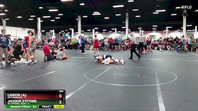 105 lbs Round 3 (8 Team) - Landon Lill, Mat Warriors vs Jackson D`Ettore, NC National Team