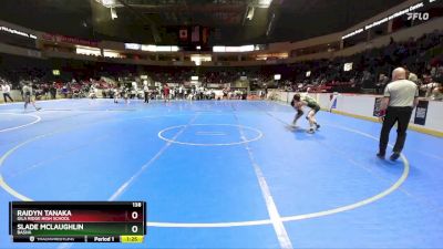 138 lbs Champ. Round 2 - Slade McLaughlin, Basha vs Raidyn Tanaka, Gila Ridge High School