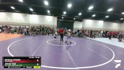 78-80 lbs Round 2 - Atticus Stoops, Unattached vs Aydan Vice, Katy Area Wrestling Club