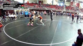 101 lbs Semifinal - Gracie Obermiller, HWA vs Jasmine Ehlers, Nebraska City Wrestling Club - Girls