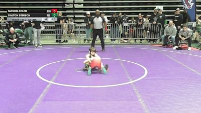 55 lbs Consi Of 16 #2 - Mason Adler, Ridgewood vs Dalton Stinson, All I See Is Gold Academy