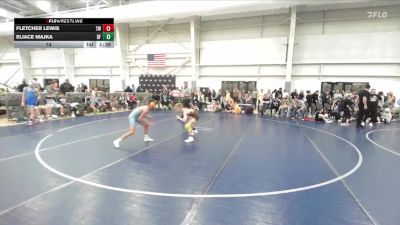 74 lbs Semis & 1st Wrestleback (8 Team) - Eliace Majka, Black Fox vs Fletcher Lewis, Wyoming Gold