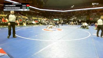 215 Class 3 lbs 1st Place Match - Cole Johnson, Platte County vs Jackson Rotterman, St. Pius X (Kansas City)