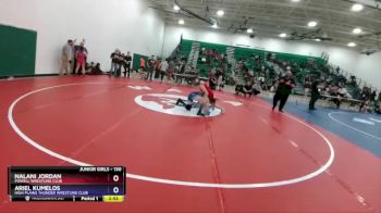 130 lbs 1st Place Match - Nalani Jordan, Powell Wrestling Club vs Ariel Kumelos, High Plains Thunder Wrestling Club