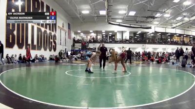 131 B Quarterfinal - Olivia Mathezer, Brock University vs Joy Jackson, Schreiner University