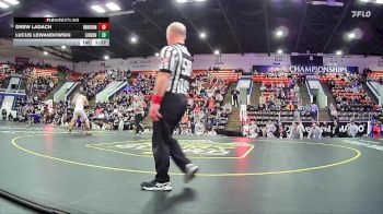 175 lbs Quarterfinals (8 Team) - Drew Ladach, Huron HS (New Boston) vs Lucus Lewandowski, Linden HS