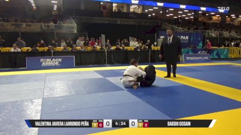 Sakshi Gosain vs Valentina Javiera Larrondo Peña 2025 Pan Jiu Jitsu IBJJF Championship