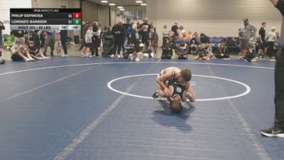 65 lbs Quarterfinal - Philip Espinosa, CA vs Lorenzo Barbieri, NJ