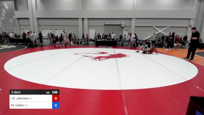 150 lbs C-semi - Devin Johnson, Wisconsin vs Max Cable, Tennessee