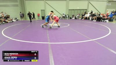 126 lbs Round 3 (8 Team) - Seth Mendoza, Illinois vs Edwin Sierra, California Blue