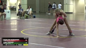 105 lbs Round 3 (6 Team) - Gable Hemann, Iowa Despicables vs Madelyne Bombardier, Florida Girls All Stars