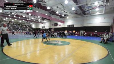 155 lbs Cons. Round 4 - Diana Roman, Santa Ana Valley vs Arielle Perez, Warren