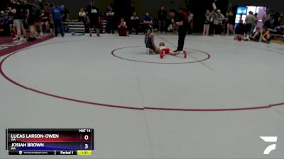 83 lbs Round 5 - Lucas Larson-Owen, WA vs Josiah Brown, WA