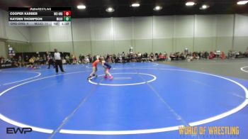 68 lbs Rr Rnd 1 - Cooper Karber, OK Elite 12U Orange vs Kayden Thompson, Mojo 12U