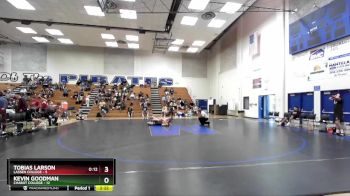 149 lbs Semis & 3rd Wb (16 Team) - Kevin Goodman, Chabot College vs Tobias Larson, Lassen College
