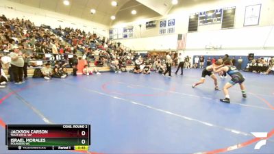 126 lbs Cons. Round 2 - Jackson Carson, Team SoCal WC vs Israel Morales, Pounders WC