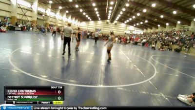 145 lbs Cons. Round 4 - Destiny Sundquist, Syracuse vs Kenya Contreras, Central - Grand Junction