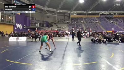 117 lbs Quarters & 1st Wb (16 Team) - Zao Estrada, Missouri Valley College vs Zeta Lee, Evergreen State