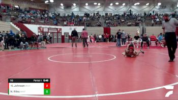 116 lbs Quarterfinal - Kyla Johnson, Southport vs Nakeeya Riley, Warren Wrestling Academy