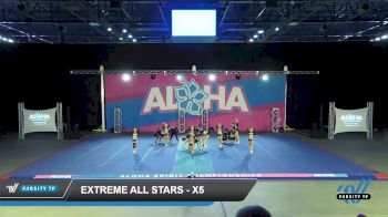 Extreme Cheer - X5 [2022 L5 Senior Coed - D2 Day 2] 2022 Aloha Kissimmee Showdown DI/DII