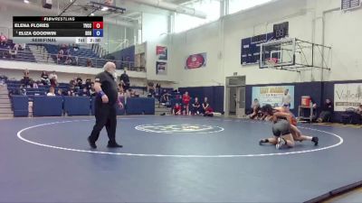 131 lbs Semifinal - Eliza Goodwin, Southern Oregon University vs Elena Flores, Treasure Valley CC