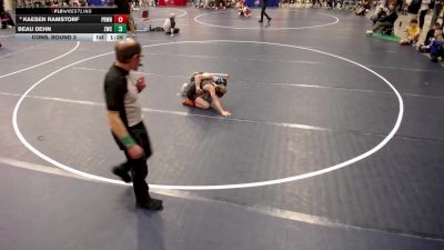 14U - 92 lbs Cons. Round 3 - Kaesen Ramstorf, Princeton Wrestling vs Beau Dehn, Zimmerman Wrestling Club