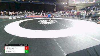 136 lbs Cons. Semi - John M Spencer, Team Aggression Wrestling Club vs Keith Bevers, NWWC