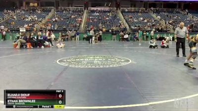 3A 113 lbs Champ. Round 1 - Ethan Brownlee, South Johnston vs Elhadji Diouf, Eastern Guilford