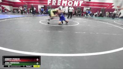 144 lbs Champ. Round 1 - Jeremy Poncio, South San Francisco H S vs Josh Mendoza, Capuchino