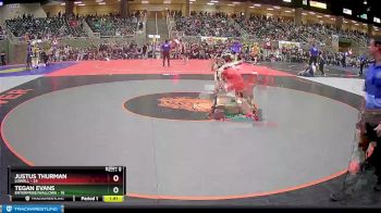 154 lbs Semis & 1st Wrestleback (8 Team) - Justus Thurman, Lowell vs Tegan Evans, Enterprise/Wallowa