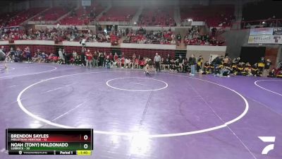 132 lbs Quarters & 1st Wb (16 Team) - Brendon Sayles, Midlothian Heritage vs Noah (Tony) Maldonado, Lubbock