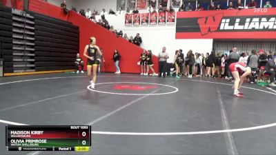 115 lbs Quarterfinal - Madison Kirby, Williamsburg vs Olivia Primrose, Vinton-Shellsburg