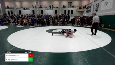 120 lbs Quarterfinal - Michael Leskoski, Taunton vs Thomas Nguyen, Braintree