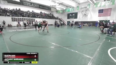 175 lbs Cons. Round 3 - Dustin Han, Orange Lutheran vs Anthony Barragan, Damien