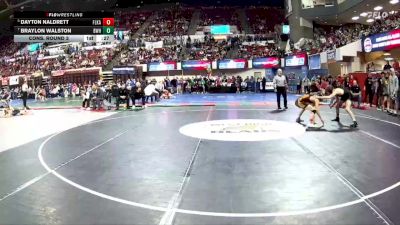 AA - 110 lbs Cons. Round 3 - Braylon Walston, Billings West vs Dayton Naldrett, Flathead (Kalispell)