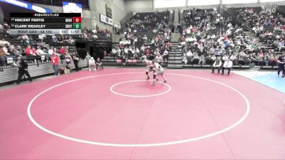 4A 165 lbs 5th Place Match - Clark Weakley, Snow Canyon vs Vincent Fertig, Bear River