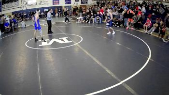 160 lbs Semifinal - Chas Rush, Avella Area Hs vs Cristian Lowther, Ringgold Hs