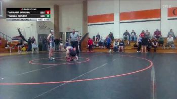 Girls 140 lbs Champ. Round 1 - Sarah Probst, Hayden vs Arianna Orduna, Shawnee Heights