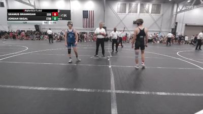 126 lbs Round 2 (6 Team) - Seamus Brannigan, South Side WC Black vs Jordan Segal, Xtreme Team