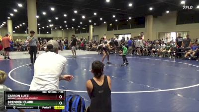 120 lbs Quarterfinal - Brendon Clark, Florida Pitbulls vs Carson Lutz, Refinery Wrestling Academy