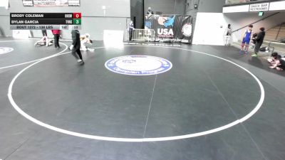 138 lbs Cons. Rd Of 32 - Brody Coleman, Ukiah High School Wrestling vs Dylan Garcia, Temecula Valley High School Wrestling